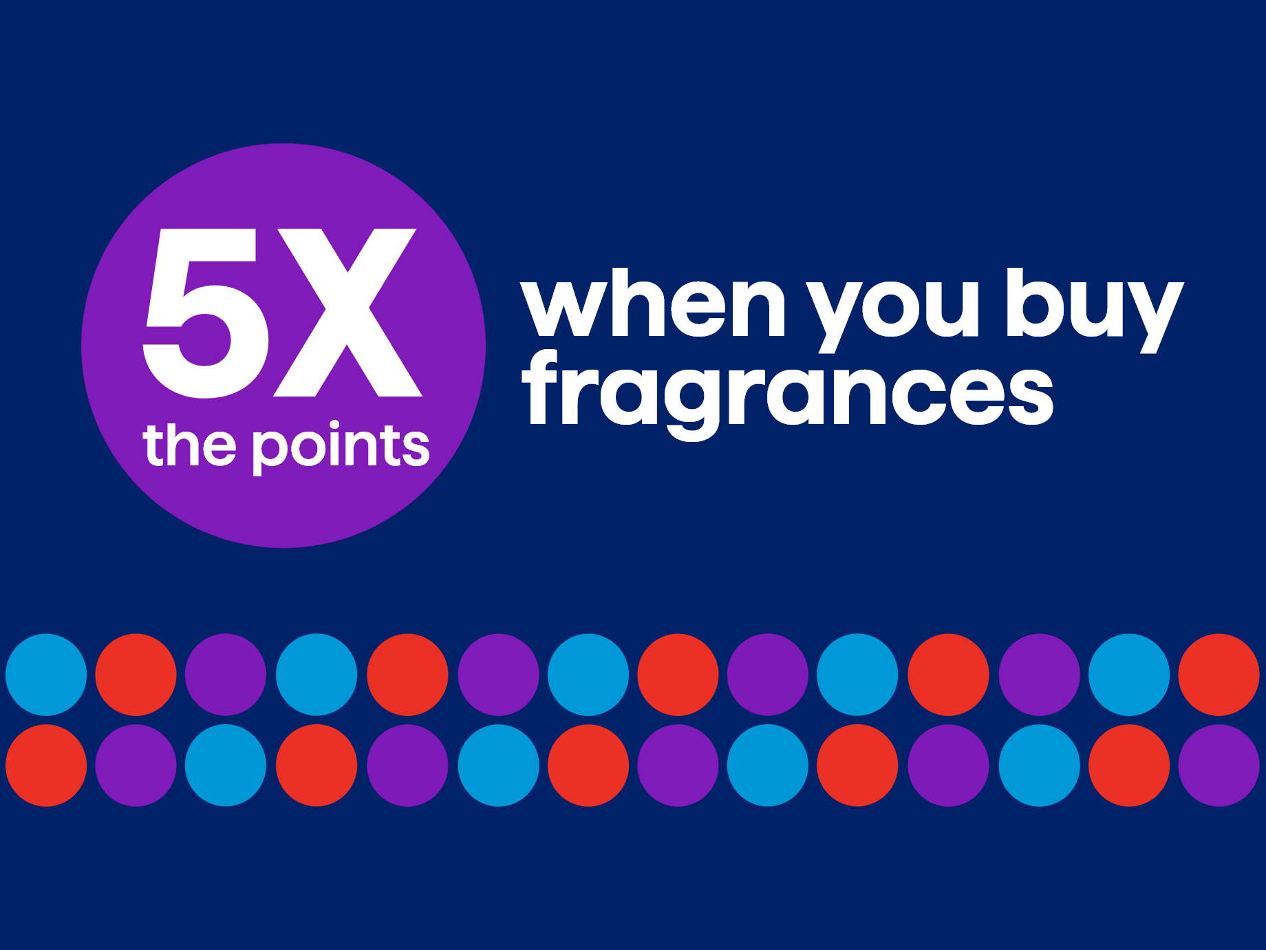 5x the points when you buy fragrances