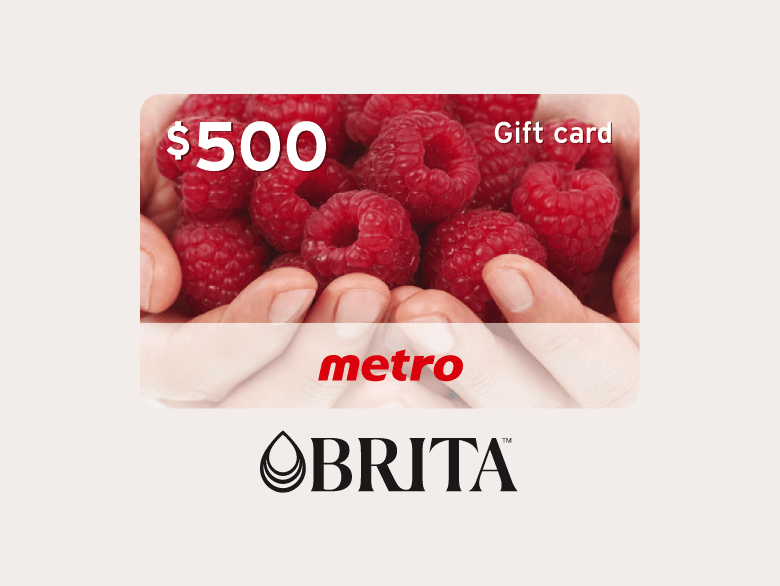 enter for a chance to win* 1 of 5 gift cards worth $500 each