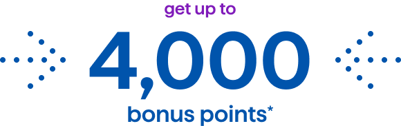 get up to 4,000 bonus points